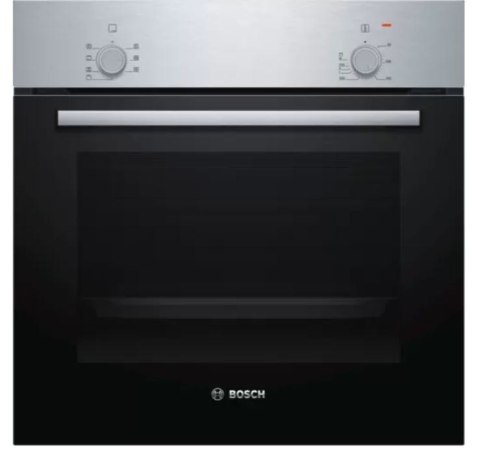 Bosch | Piekarnik | HBF010BR1S | 66 L | A | Wielofunkcyjny | Ręczny | Wysokość 59,5 cm | Szerokość 59,4 cm | Stal szlachetna Bosch | Piekarnik | HBF010BR1S | 66 L | A | Wielofunkcyjny | Ręczny | Wysokość 59,5 cm | Szerokość 59,4 cm | Stal szlachetna