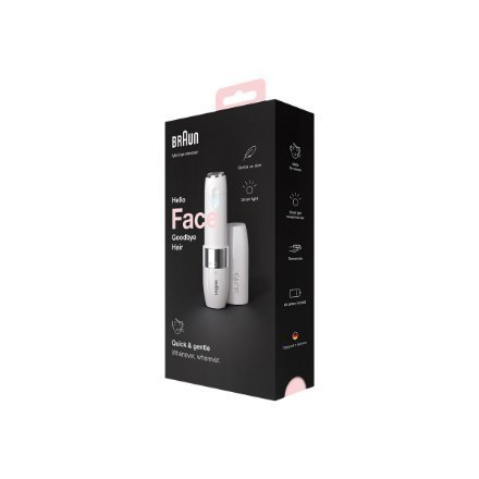 Braun | Face Mini Hair Remover | FS1000 | Face hair remover | White Braun | Face Mini Hair Remover | FS1000 | Face hair remover | White