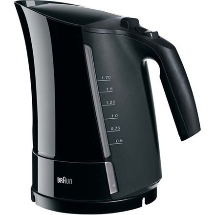Braun | WK 300 | Czajnik standardowy | 2200 W | 1,7 L | Plastik | Podstawa obrotowa 360° | Czarny Braun | WK 300 | Czajnik standardowy | 2200 W | 1,7 L | Plastik | Podstawa obrotowa 360° | Czarny