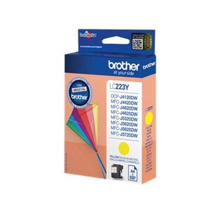 Brother | 223Y | Żółty | Wkład atramentowy | 550 stron Brother | 223Y | Żółty | Wkład atramentowy | 550 stron