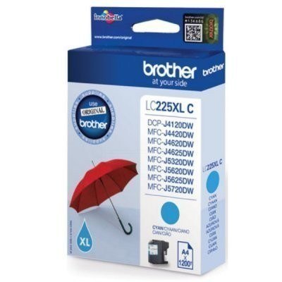 Brother | 225XLC | Cyan | Wkład atramentowy | 1200 stron Brother | 225XLC | Cyan | Wkład atramentowy | 1200 stron