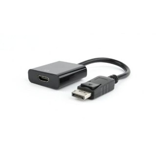 Cablexpert | Adapter wideo | 19-pinowe HDMI typu A | żeńskie | 20-pinowe DisplayPort | męskie | czarne | 0,1 m