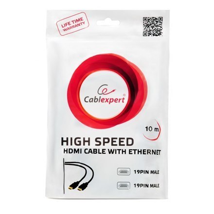Cablexpert | Męski | 19 pin HDMI typ A | Męski | 19 pin HDMI typ A | 10 m Cablexpert | Męski | 19 pin HDMI typ A | Męski | 19 pin HDMI typ A | 10 m
