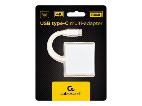 Cablexpert | Stacja dokująca | USB-C 3.1 / Thunderbolt 3 | Srebrny Cablexpert | Stacja dokująca | USB-C 3.1 / Thunderbolt 3 | Srebrny