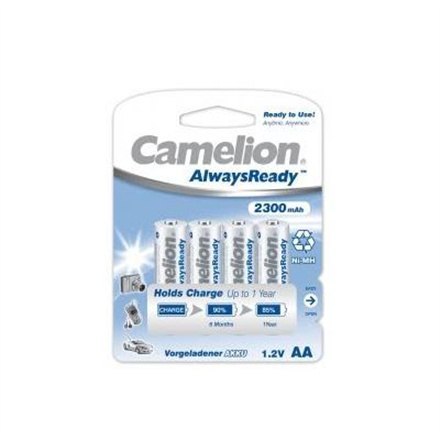Camelion | AA/HR6 | 2300 mAh | AlwaysReady Akumulatorki Ni-MH | 4 szt. Camelion | AA/HR6 | 2300 mAh | AlwaysReady Akumulatorki Ni-MH | 4 szt.