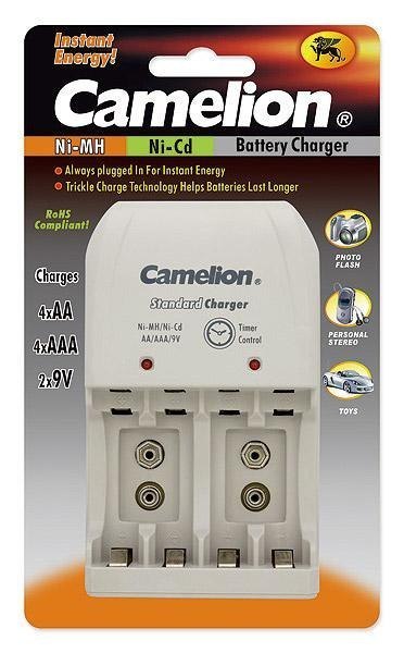 Camelion | BC-0904S | Wtykowa ładowarka akumulatorów | 2x lub 4xNi-MH AA/AAA lub 1-2x 9V Ni-MH Camelion | BC-0904S | Wtykowa ładowarka akumulatorów | 2x lub 4xNi-MH AA/AAA lub 1-2x 9V Ni-MH