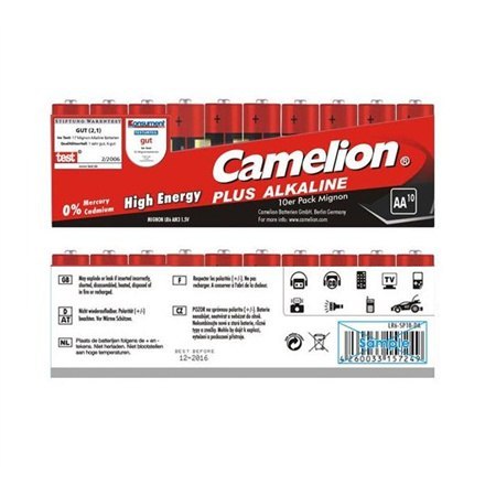 Camelion | LR6-SP10 | AA/LR6 | 2700 mAh | Plus Alkaline | 240 szt. Camelion | LR6-SP10 | AA/LR6 | 2700 mAh | Plus Alkaline | 240 szt.