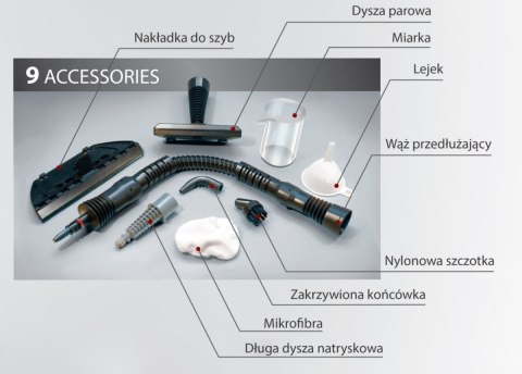 Camry | Odkurzacz parowy | CR 7021 | Moc 1100 W | Ciśnienie pary 3,5 bar | Pojemność zbiornika na wodę 0,35 l | Biały Camry | Odkurzacz parowy | CR 7021 | Moc 1100 W | Ciśnienie pary 3,5 bar | Pojemność zbiornika na wodę 0,35 l | Biały