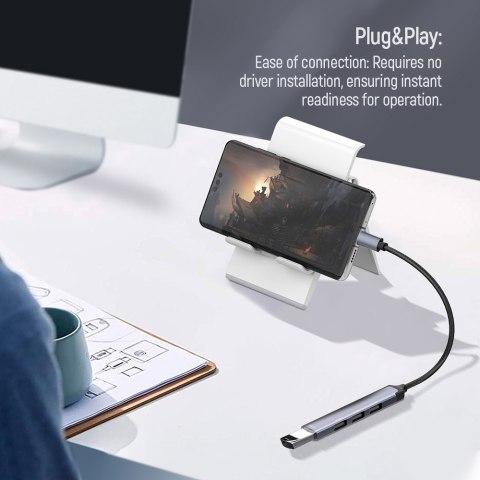 ColorWay 4-in-1 Docking Station | CW-HUB04 ColorWay 4-in-1 Docking Station | CW-HUB04