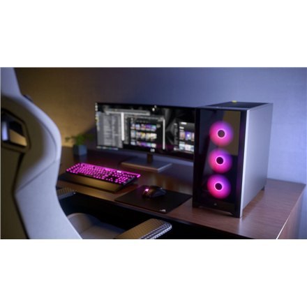 Corsair | Obudowa Mid-Tower ATX ze szkłem hartowanym | iCUE 4000X RGB | Okno boczne | Mid-Tower | Czarny | Zasilacz w zestawie N Corsair | Obudowa Mid-Tower ATX ze szkłem hartowanym | iCUE 4000X RGB | Okno boczne | Mid-Tower | Czarny | Zasilacz w zestawie N