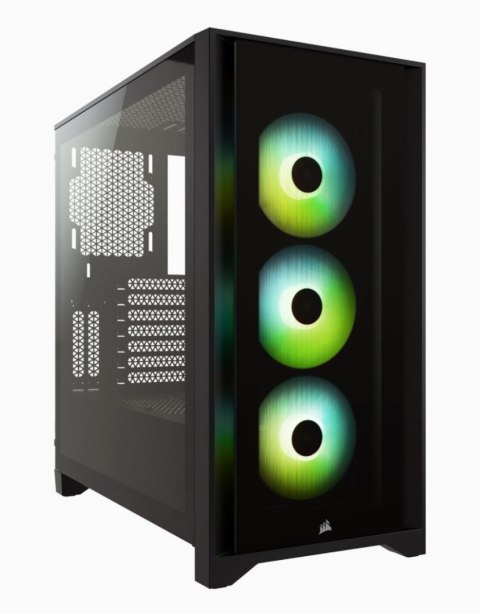 Corsair | Obudowa Mid-Tower ATX ze szkłem hartowanym | iCUE 4000X RGB | Okno boczne | Mid-Tower | Czarny | Zasilacz w zestawie N Corsair | Obudowa Mid-Tower ATX ze szkłem hartowanym | iCUE 4000X RGB | Okno boczne | Mid-Tower | Czarny | Zasilacz w zestawie N