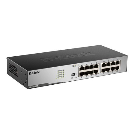 D-Link | 16-portowy gigabitowy niezarządzalny przełącznik biurkowy | DGS-1016D | Niezarządzalny | Biurkowy | Ilość portów 10/100 D-Link | 16-portowy gigabitowy niezarządzalny przełącznik biurkowy | DGS-1016D | Niezarządzalny | Biurkowy | Ilość portów 10/100