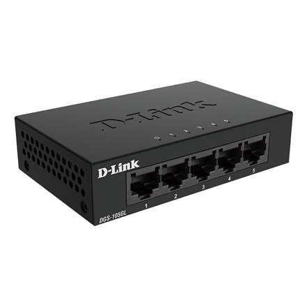 D-Link | Przełącznik Ethernet | DGS-105GL/E | Bez zarządzania | Stacjonarny | Ilość portów 10/100 Mbps (RJ-45) 5, Ilość portów 1 D-Link | Przełącznik Ethernet | DGS-105GL/E | Bez zarządzania | Stacjonarny | Ilość portów 10/100 Mbps (RJ-45) 5, Ilość portów 1