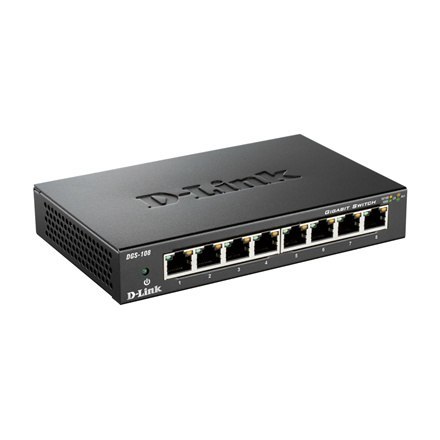 D-Link | Switch | DGS-108/E | Niezarządzany | Desktop | Ilość portów 10/100 Mbps (RJ-45) | Ilość portów 1 Gbps (RJ-45) 8 | Ilość D-Link | Switch | DGS-108/E | Niezarządzany | Desktop | Ilość portów 10/100 Mbps (RJ-45) | Ilość portów 1 Gbps (RJ-45) 8 | Ilość