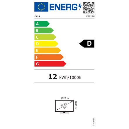 Dell | E2222H | 21,5 " | VA | FHD | 1920 x 1080 | 16:9 | 5 ms | 250 cd/m² | Czarny | Ilość portów HDMI | 60 Hz Dell | E2222H | 21,5 " | VA | FHD | 1920 x 1080 | 16:9 | 5 ms | 250 cd/m² | Czarny | Ilość portów HDMI | 60 Hz