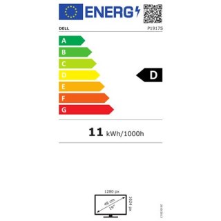 Dell | P1917S | 19 cali | IPS | 1280 x 1024 przy 60 Hz | 250 cd/m² | HDMI, VGA, DisplayPort | Wysokość, pivot (obrót), swivel, t