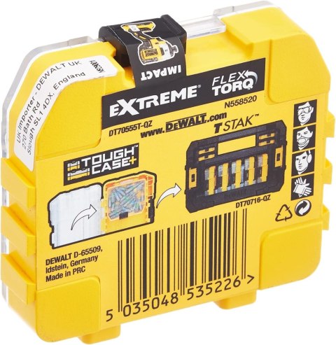 DEWALT DT70555T-QZ Extreme FLEXTORQ 25pc Set PH2 25mm in Small Bulk Storage Case DEWALT DT70555T-QZ Extreme FLEXTORQ 25pc Set PH2 25mm in Small Bulk Storage Case