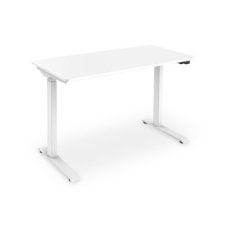 Digitus | Biurko z elektryczną regulacją wysokości | 73 - 123 cm | Maksymalne obciążenie 50 kg | Metal | Biały