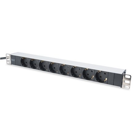 DIGITUS DN-95401 - listwa zasilająca | Złącze wyjściowe Qty 8 | 2 m | Czarny DIGITUS DN-95401 - listwa zasilająca | Złącze wyjściowe Qty 8 | 2 m | Czarny