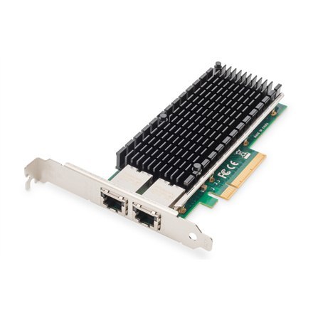 Digitus 10Gbps Dual Port Ethernet Server adapter PCIe X8, Intel X540 BT2 Digitus 10Gbps Dual Port Ethernet Server adapter PCIe X8, Intel X540 BT2