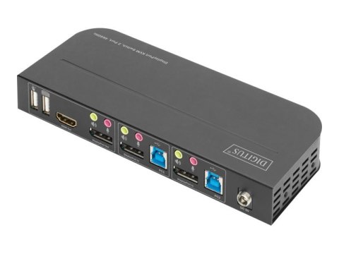 Digitus KVM Switch, 2-Port, 4K60Hz, 2 x DP in, 1 x DP/HDMI out | DS-12850 Digitus KVM Switch, 2-Port, 4K60Hz, 2 x DP in, 1 x DP/HDMI out | DS-12850