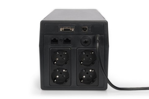 Digitus | Line-Interactive UPS | Line-Interactive UPS DN-170076, 2000VA/1200W 12V/9Ah x2 bateria, 4x CEE 7/7, USB, RS232, RJ45, Digitus | Line-Interactive UPS | Line-Interactive UPS DN-170076, 2000VA/1200W 12V/9Ah x2 bateria, 4x CEE 7/7, USB, RS232, RJ45,