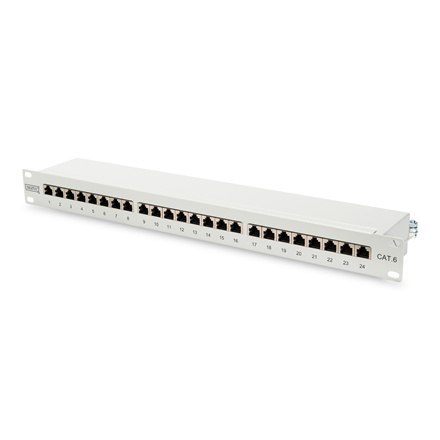 Digitus | Patch Panel | DN-91624S | Biały | Kategoria: CAT 6; Porty: 24 x RJ45; Wytrzymałość: 7,7 kg; Siła wkładania: 30N max | Digitus | Patch Panel | DN-91624S | Biały | Kategoria: CAT 6; Porty: 24 x RJ45; Wytrzymałość: 7,7 kg; Siła wkładania: 30N max |