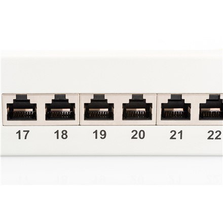 Digitus | Patch Panel | DN-91624S | Biały | Kategoria: CAT 6; Porty: 24 x RJ45; Wytrzymałość: 7,7 kg; Siła wkładania: 30N max | Digitus | Patch Panel | DN-91624S | Biały | Kategoria: CAT 6; Porty: 24 x RJ45; Wytrzymałość: 7,7 kg; Siła wkładania: 30N max |
