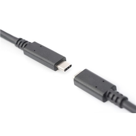 Digitus | Przedłużacz USB-C | Żeńskie | 24-pinowe USB-C | Męskie | Czarne | 24-pinowe USB-C | 2 m Digitus | Przedłużacz USB-C | Żeńskie | 24-pinowe USB-C | Męskie | Czarne | 24-pinowe USB-C | 2 m
