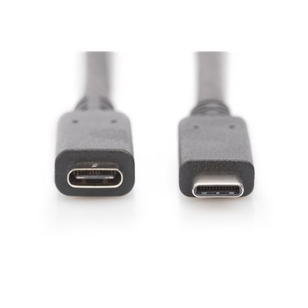 Digitus | Przedłużacz USB-C | Żeńskie | 24-pinowe USB-C | Męskie | Czarne | 24-pinowe USB-C | 2 m Digitus | Przedłużacz USB-C | Żeńskie | 24-pinowe USB-C | Męskie | Czarne | 24-pinowe USB-C | 2 m
