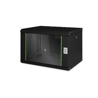 Digitus | Szafka wisząca | DN-19 07-U-SW | Czarny | Stopień ochrony IP: IP20; Drzwi przednie: Drzwi szklane, otwierane pojedyncz