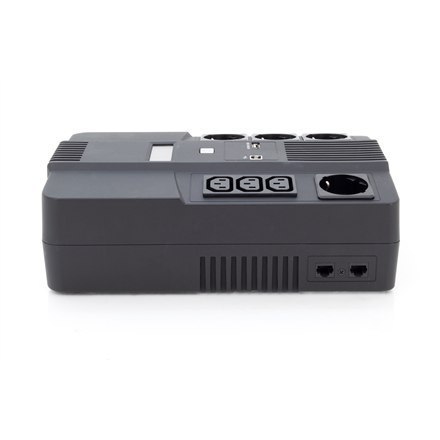 Digitus | UPS All-in-One | UPS All-in-One, 600VA/360W, LED 12V/7Ah x1, 4x CEE 7/7, 3x IEC C13, USB, RJ45 | 600 VA | 360 W Digitus | UPS All-in-One | UPS All-in-One, 600VA/360W, LED 12V/7Ah x1, 4x CEE 7/7, 3x IEC C13, USB, RJ45 | 600 VA | 360 W