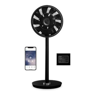 Duux | Smart Fan | Whisper Flex Smart Black z akumulatorem | Wentylator stojący | Czarny | Średnica 34 cm | Liczba prędkości 26