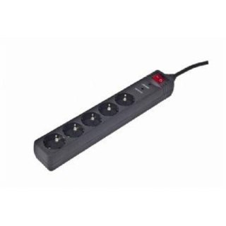 EnerGenie | Gembird SPG5-C-15 - listwa przeciwprzepięciowa | Złącze wyjściowe Qty 5 | 4,6 m | Czarny