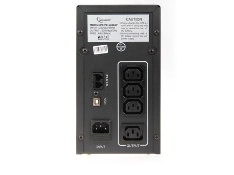 EnerGenie | UPS UPS-PC-1202AP | 1200 VA | 220 V | 220 V EnerGenie | UPS UPS-PC-1202AP | 1200 VA | 220 V | 220 V