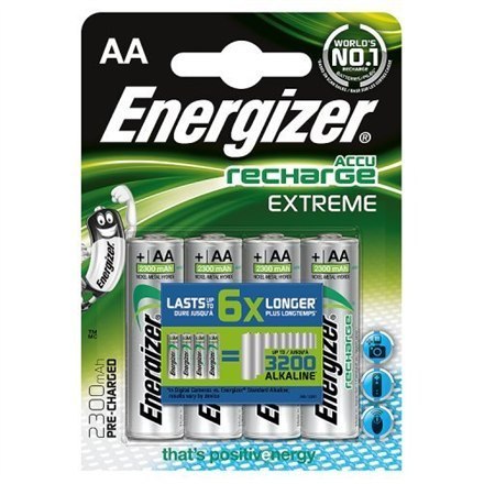 Energizer | AA/HR6 | 2300 mAh | Akumulator Accu Extreme Ni-MH | 4 szt. Energizer | AA/HR6 | 2300 mAh | Akumulator Accu Extreme Ni-MH | 4 szt.