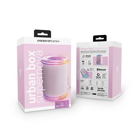 Energy Sistem | Urban Box | Supernova | 16 W | Bluetooth | Różowa | Przenośny | Bezprzewodowe połączenie Energy Sistem | Urban Box | Supernova | 16 W | Bluetooth | Różowa | Przenośny | Bezprzewodowe połączenie