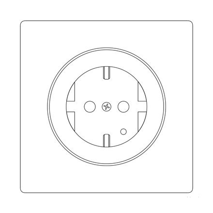 FIBARO Walli Outlet type F, Black Z-Wave EU Fibaro FIBARO Walli Outlet type F, Black Z-Wave EU Fibaro