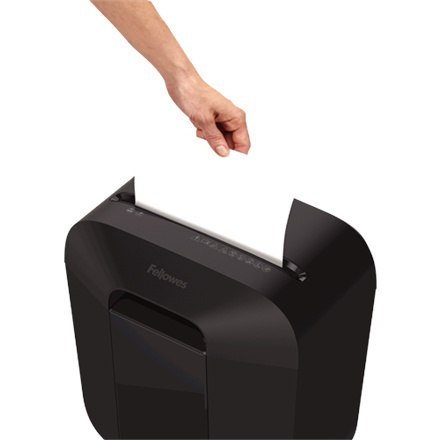 Fellowes Powershred | LX25M | Mini-cięcie | Niszczarka | P-4 | Karty kredytowe | Zszywki | Spinacze | Papier | 11,5 litra | Czar Fellowes Powershred | LX25M | Mini-cięcie | Niszczarka | P-4 | Karty kredytowe | Zszywki | Spinacze | Papier | 11,5 litra | Czar