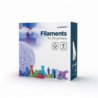 Filament ABS Gembird w kolorze srebrnym, średnica 1.75 mm, 1 kg/bobina