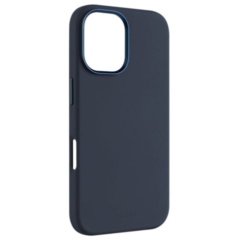 Fixed MagFlow | Back cover | Apple | iPhone 16 | Liquid silicon | Blue Fixed MagFlow | Back cover | Apple | iPhone 16 | Liquid silicon | Blue