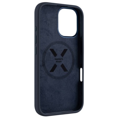Fixed MagFlow | Back cover | Apple | iPhone 16 | Liquid silicon | Blue Fixed MagFlow | Back cover | Apple | iPhone 16 | Liquid silicon | Blue