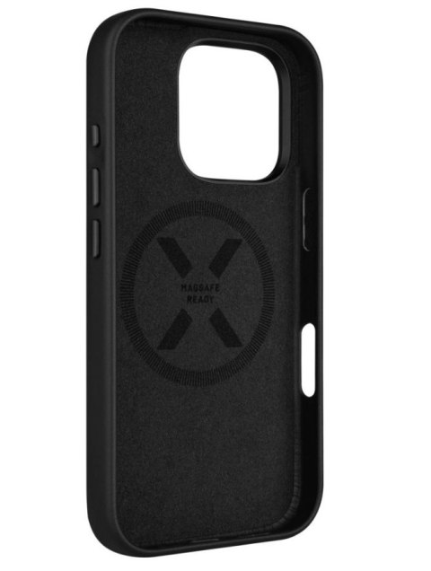 Fixed MagLeather | Back cover | Apple | iPhone 16 Pro | Leather | Black Fixed MagLeather | Back cover | Apple | iPhone 16 Pro | Leather | Black