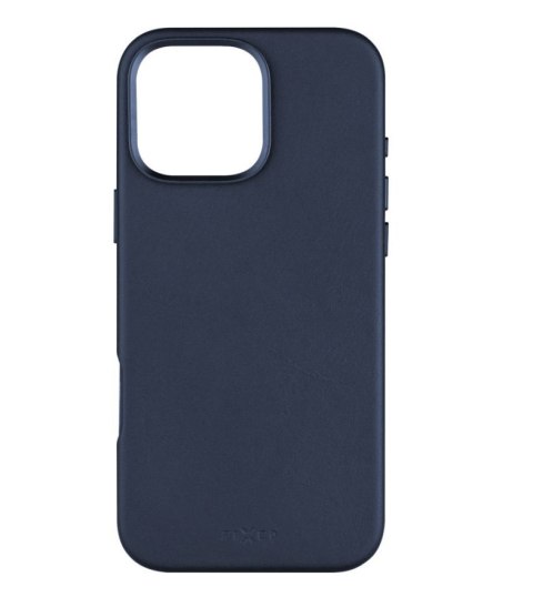 Fixed MagLeather | Back cover | Apple | iPhone 16 Pro Max | Leather | Blue Fixed MagLeather | Back cover | Apple | iPhone 16 Pro Max | Leather | Blue