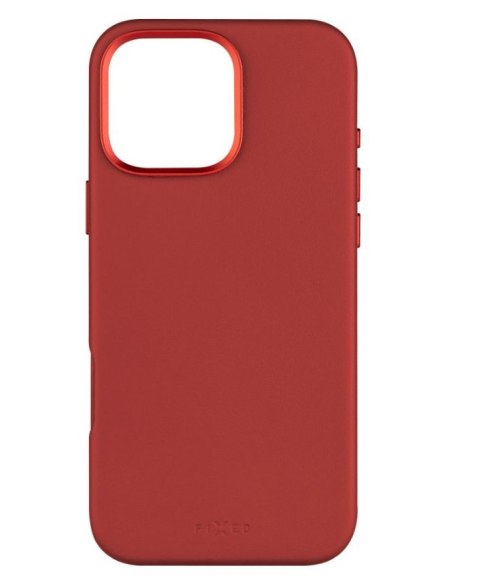 Fixed MagLeather | Back cover | Apple | iPhone 16 Pro Max | Leather | Red Fixed MagLeather | Back cover | Apple | iPhone 16 Pro Max | Leather | Red