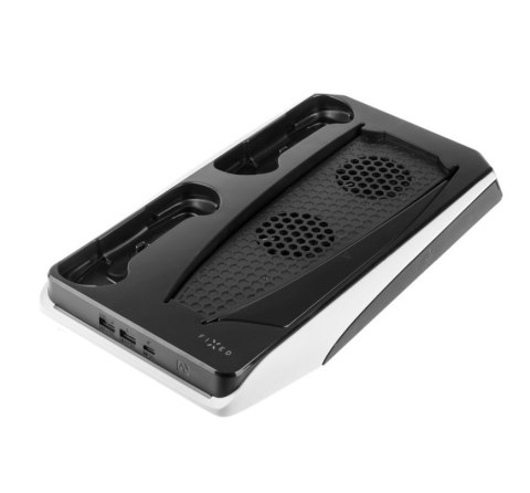 Fixed Multifunctional Station for PlayStation 5 with Cooling and Charging for two DualSense Controllers | FIXPS5-MCS-BW Fixed Multifunctional Station for PlayStation 5 with Cooling and Charging for two DualSense Controllers | FIXPS5-MCS-BW
