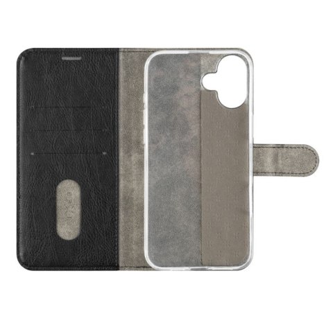 Fixed Opus | Book Case | Apple | iPhone 16 | Leather | Black Fixed Opus | Book Case | Apple | iPhone 16 | Leather | Black