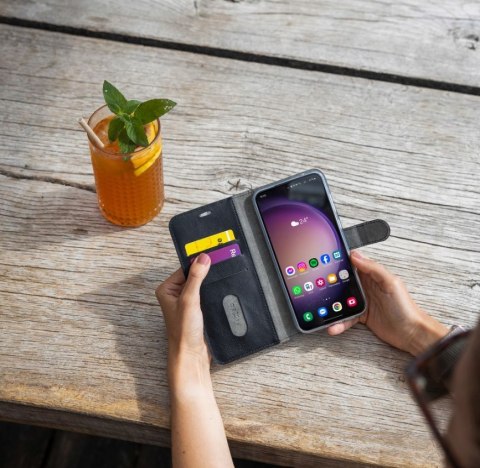 Fixed Opus | Book Case | Apple | iPhone 16 Pro Max | Leather | Black Fixed Opus | Book Case | Apple | iPhone 16 Pro Max | Leather | Black