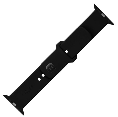 Fixed | Sporty Strap Set for Apple Watch 38/40/41 mm | 160-225 mm | Black | Silicone Fixed | Sporty Strap Set for Apple Watch 38/40/41 mm | 160-225 mm | Black | Silicone