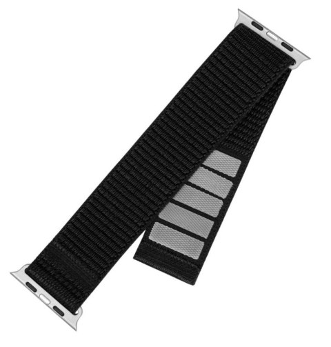 Fixed | Sporty Strap for Apple Watch 42/44/45mm | 160-210 mm | Black | Nylon Fixed | Sporty Strap for Apple Watch 42/44/45mm | 160-210 mm | Black | Nylon